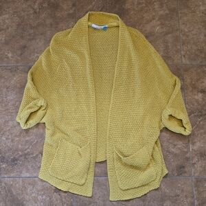 Mustard Sparrow Oversized Cardigan Sleeve